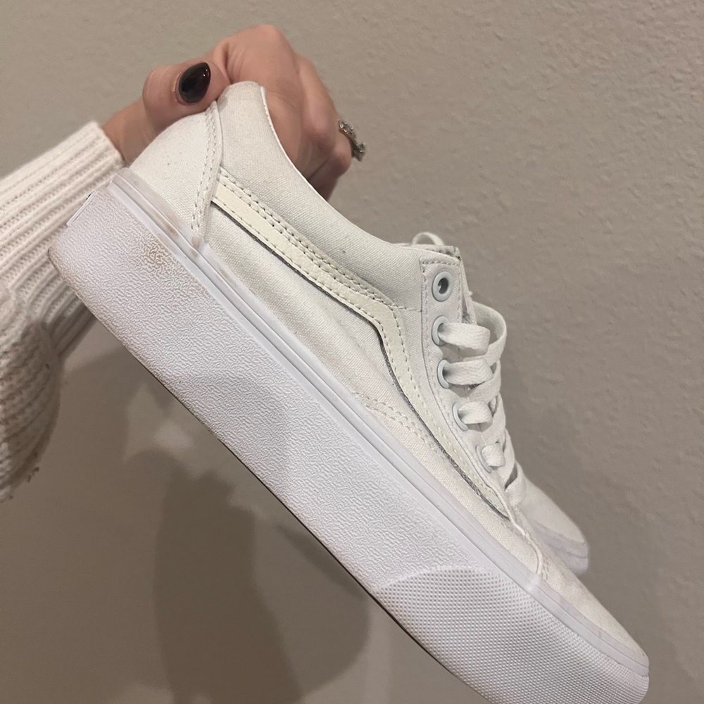Platform White Vans